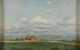 Frank von der Lancken, Field of Flanders-, Oil on canvas