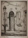 Elizabeth O'Neill Verner, Catfish Row, Charleston, Etching