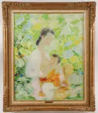 Le Pho, Maternité, Oil on canvas