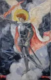 Mikhail Nesterov, The Archangel Michael -, Watercolor and gouache on card