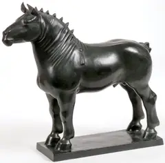 John Held, Jr., Standing Horse -, Bronze with blackish brown patina