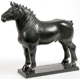 John Held, Jr., Standing Horse -, Bronze with blackish brown patina