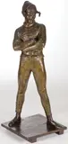 René de Saint-Marceaux, The Harlequin -, Bronze with brown patina