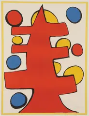 Untitled (Red Tree) - by Alexander Calder, Lithograph, sold Dec 2021
