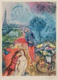 Serenade - by Marc Chagall, Lithograph, sold Dec 2021