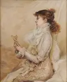 Jules Bastien-Lepage, Sarah Bernhardt, Oil on board