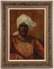 M. L. Cooley, Portrait of an East Indian Man, Oil on canvas