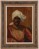 M. L. Cooley, Portrait of an East Indian Man, Oil on canvas
