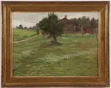 Howard Thain, From the Back Window, Oil on canvas board
