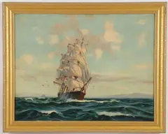 Raymond Hendry Williams, At Good Speed, Oil on canvas