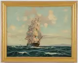 Raymond Hendry Williams, At Good Speed, Oil on canvas