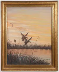 David Robert Linder, Coming in for a Landing-, Colored pencil