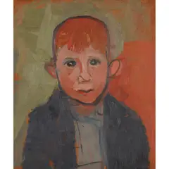 Joan Eardley, GINGER, oil on board