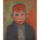 Joan Eardley, GINGER, oil on board