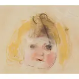 Joan Eardley, PORTRAIT STUDY, Pastel on coloured paper