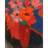 John Houston, POPPIES, oil on canvas