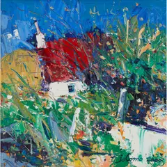 John Lowrie Morrison, WINDY DAY, ARDTUN, ISLE OF MULL, 2000, oil on canvas