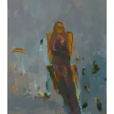 David Michie, SEATED GIRL, oil on canvas