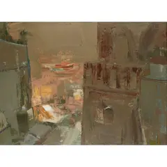 Mardi Barrie, TOWN CENTRE, Oil on canvas