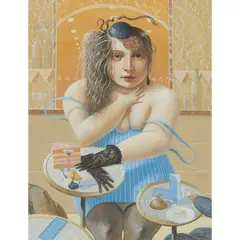 James McNaught, A LITTLE CAFE ACCIDENT, 1989, mixed media