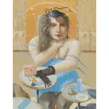 James McNaught, A LITTLE CAFE ACCIDENT, 1989, mixed media