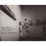 'RAMP-HYPHEN' - SERPENTINE GALLERY PERFORMANCE, LONDON, 1976, DEC. PAIL NEAGU & PENNY ROBINSON by Paul Neagu, Silver gelatin print, sold Apr 2023