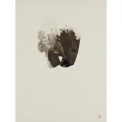 COMPOSITION by William Johnstone, pen and ink and wash, sold Apr 2023