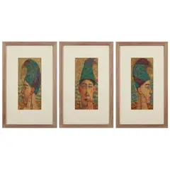 Jennifer McRae, ITALIAN HATS (TRIPTYCH), 1992, oil on panel