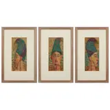 Jennifer McRae, ITALIAN HATS (TRIPTYCH), 1992, oil on panel