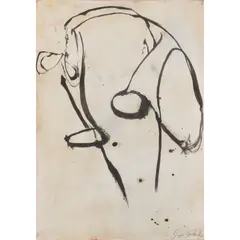 Stephen Goddard, TOTEM II, ink on paper