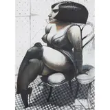 James McNaught, SHOE ME, 2005, cont é and watercolour