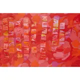 Bernat Klein, SCARLET II, 2003, oil on printed polyester