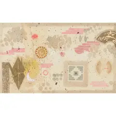 William Hunter Littlejohn, ORIGAMI, CRANE AND FANS, 1990, watercolour and gold leaf on hand made paper
