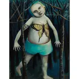 Heather Nevay, MOONSTRUCK, 2001, acrylic on panel