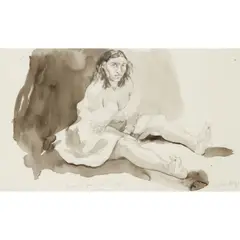 Paula Rego, STUDY FOR BERTHA (FROM 'JANE EYRE - POETRY AND STORY), pencil, ink and wash on acetate
