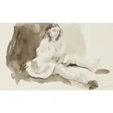 Paula Rego, STUDY FOR BERTHA (FROM 'JANE EYRE - POETRY AND STORY), pencil, ink and wash on acetate