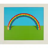 Patrick Hughes, OVER THE RAINBOW, 1980, Screenprint, A.P.