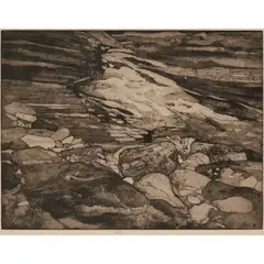 Frances Walker, ROCKPOOL, Etching, 11/30