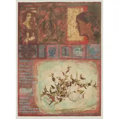 HEALING HERB: VIOLA by Victoria Crowe, Screenprint, 20/75, sold Apr 2023