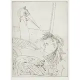 John Bellany, WOMAN AND BIRD, Etching, 18/20