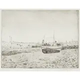 Elizabeth Blackadder, HARBOUR SCENE, Etching, 23/50