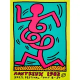 Keith Haring, MONTREUX JAZZ POSTER (YELLOW), 1983, Screenprint