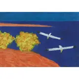 Jack Knox, GANNETS AND GORSE, Pastel