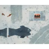 William Hunter Littlejohn, FISH AND SHRINE, 1994, watercolour and pencil on handmade paper
