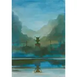 Hugh Buchanan, REFLECTED URN, TWILIGHT, 1998, oil on board