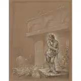Peter Howson, ECCE HOMO, 2008, charcoal, wax crayon and wash on brown paper