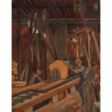 William Johnstone, WORKSHOP -1920, oil on canvas