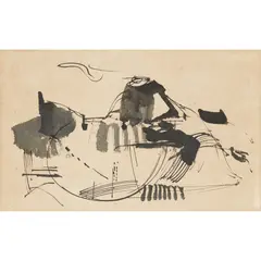 William Johnstone, UNTITLED (ABSTRACT I), Pen and ink,