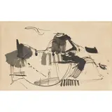 William Johnstone, UNTITLED (ABSTRACT I), Pen and ink,