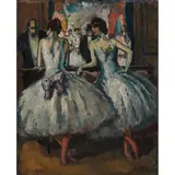 Jean Louis Marcel Cosson, THE FEMALE DANCERS, oil on canvas